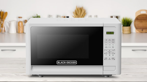 Black Decker Black Decker 1.1 Cu. Ft. Microwave White Wayfair